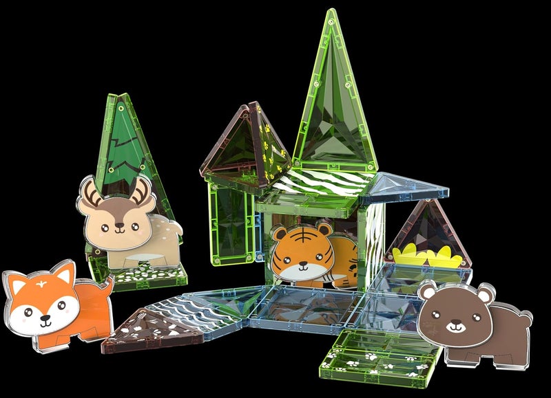 Learning Steps Magnetix Jungle Child's First Construction Set - 34 Pieces STEAM Educational Toy for Ages 3+ - Image 2